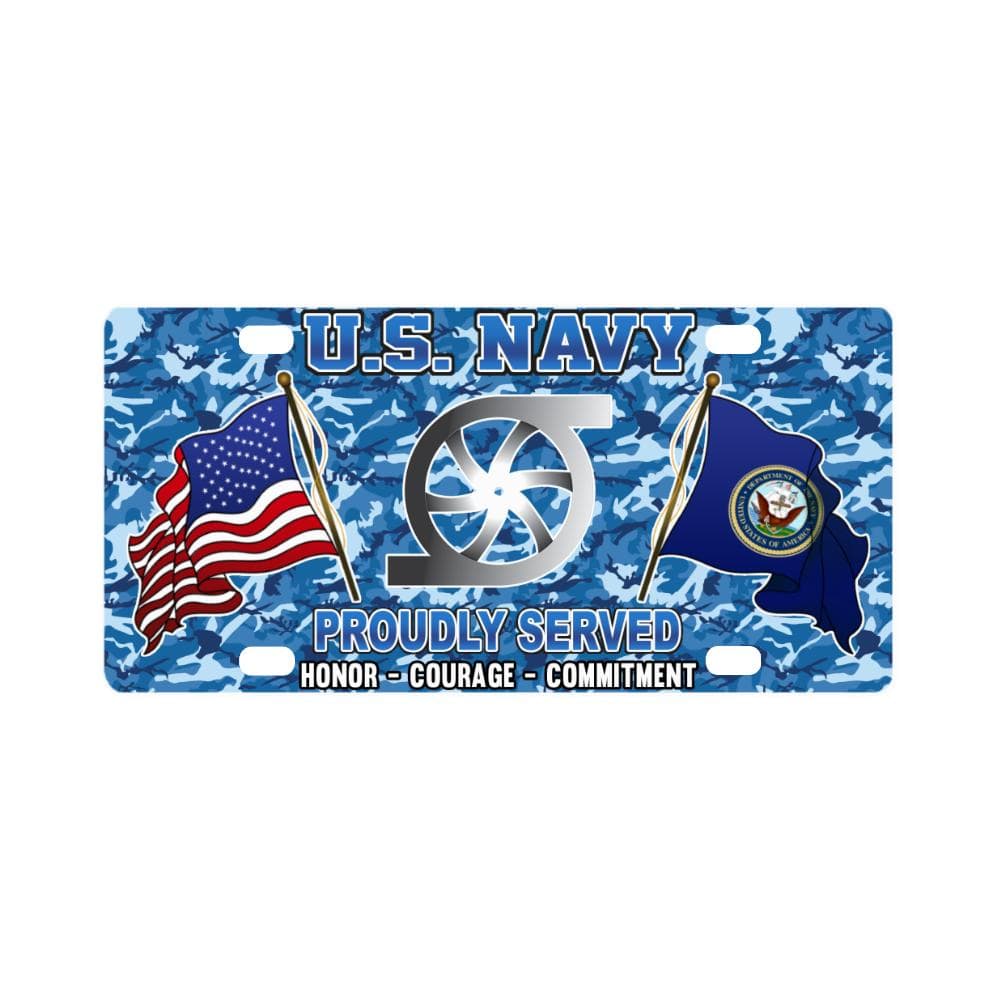 U.S Navy Gas Turbine Systems Technician Navy GS - Classic License Plate-LicensePlate-Navy-Rate-Veterans Nation