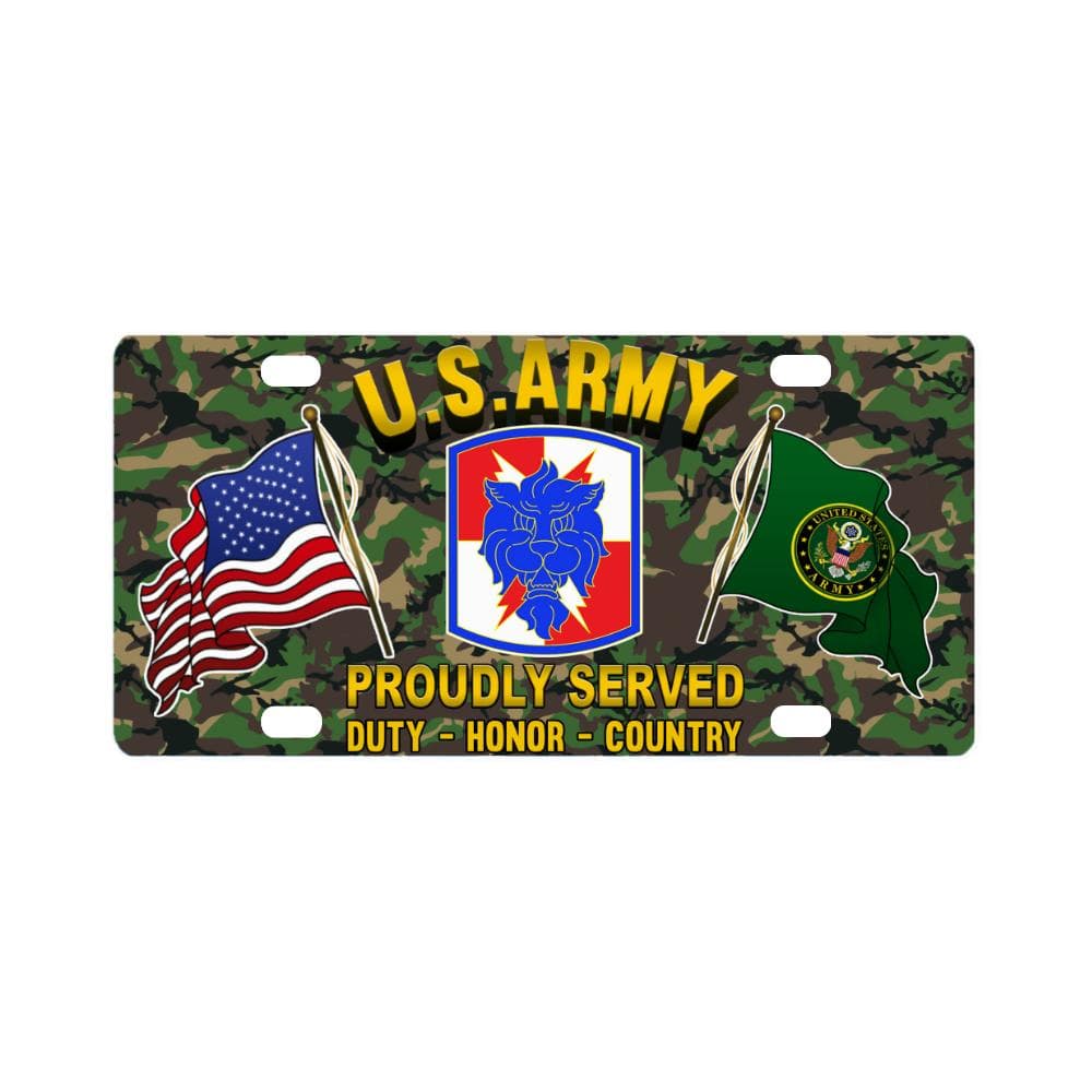 US ARMY 35TH SIGNAL BRIGADE (NO TAB) - Classic License Plate-LicensePlate-Army-CSIB-Veterans Nation