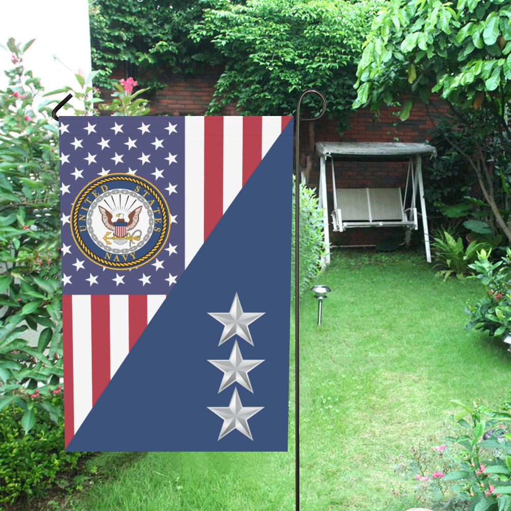 US Navy O-9 Vice Admiral O9 VADM Flag Officer Garden Flag/Yard Flag 12 inches x 18 inches Twin-Side Printing-GDFlag-Navy-Officer-Veterans Nation