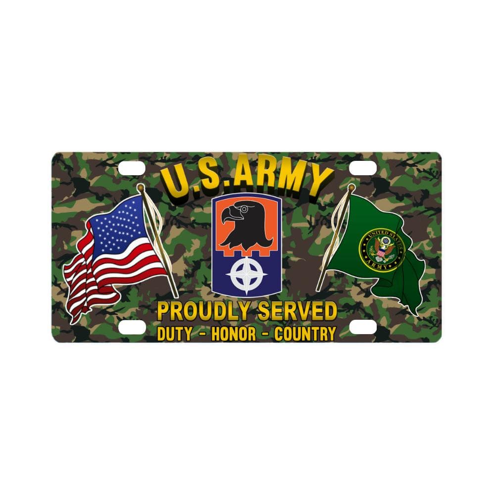 US ARMY 244TH AVIATION BRIGADE- Classic License Plate-LicensePlate-Army-CSIB-Veterans Nation