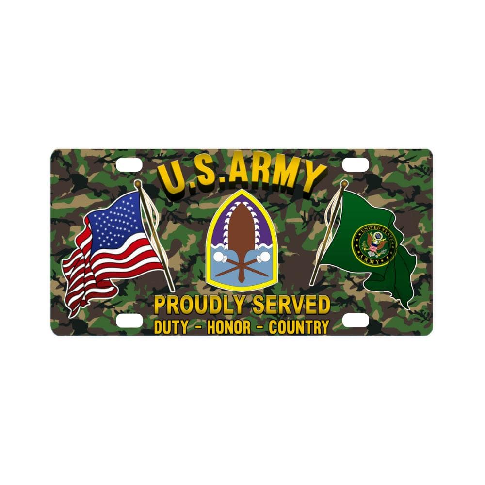 US ARMY 322 CIVIL AFFAIRS BRIGADE- Classic License Plate-LicensePlate-Army-CSIB-Veterans Nation