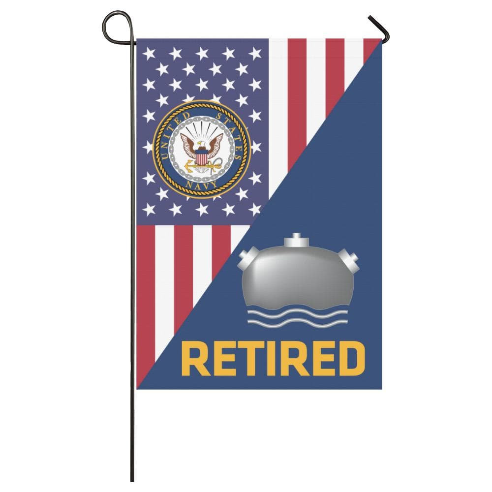 US Navy Mineman Navy MN Retired House Flag 28 inches x 40 inches Twin-Side Printing-HouseFlag-Navy-Rate-Veterans Nation