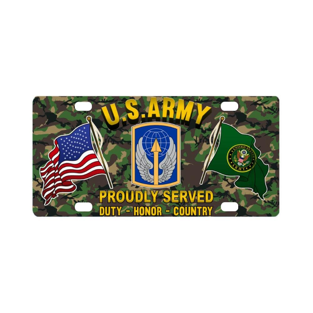 US ARMY 166 AVIATION BRIGADE- Classic License Plate-LicensePlate-Army-CSIB-Veterans Nation