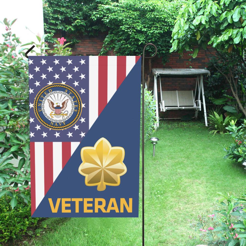 US Navy O-4 Lieutenant Commander O4 LCDR Veteran Garden Flag/Yard Flag 12 inches x 18 inches Twin-Side Printing-GDFlag-Navy-Officer-Veterans Nation
