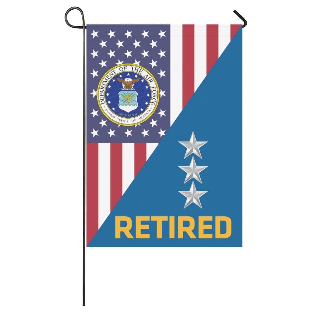US Air Force O-9 Lieutenant General Lt Ge O9 Retired House Flag 28 inches x 40 inches Twin-Side Printing-HouseFlag-USAF-Ranks-Veterans Nation
