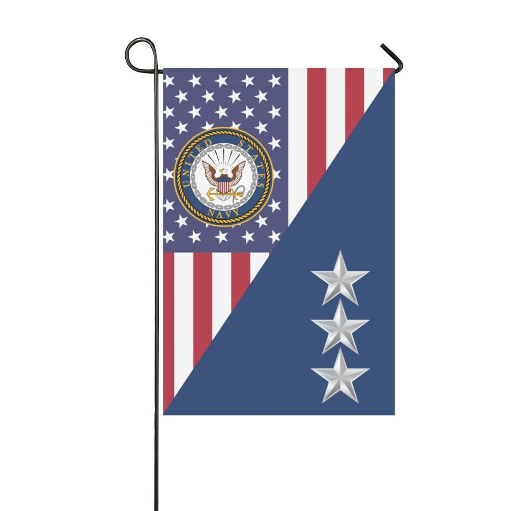 US Navy O-9 Vice Admiral O9 VADM Flag Officer Garden Flag/Yard Flag 12 inches x 18 inches Twin-Side Printing-GDFlag-Navy-Officer-Veterans Nation