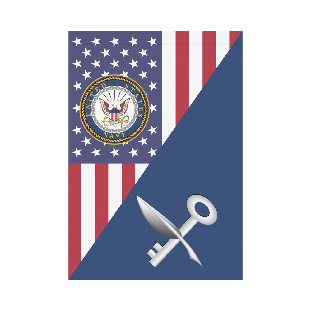 US Navy Ship's Serviceman Navy SH House Flag 28 inches x 40 inches Twin-Side Printing-HouseFlag-Navy-Rate-Veterans Nation