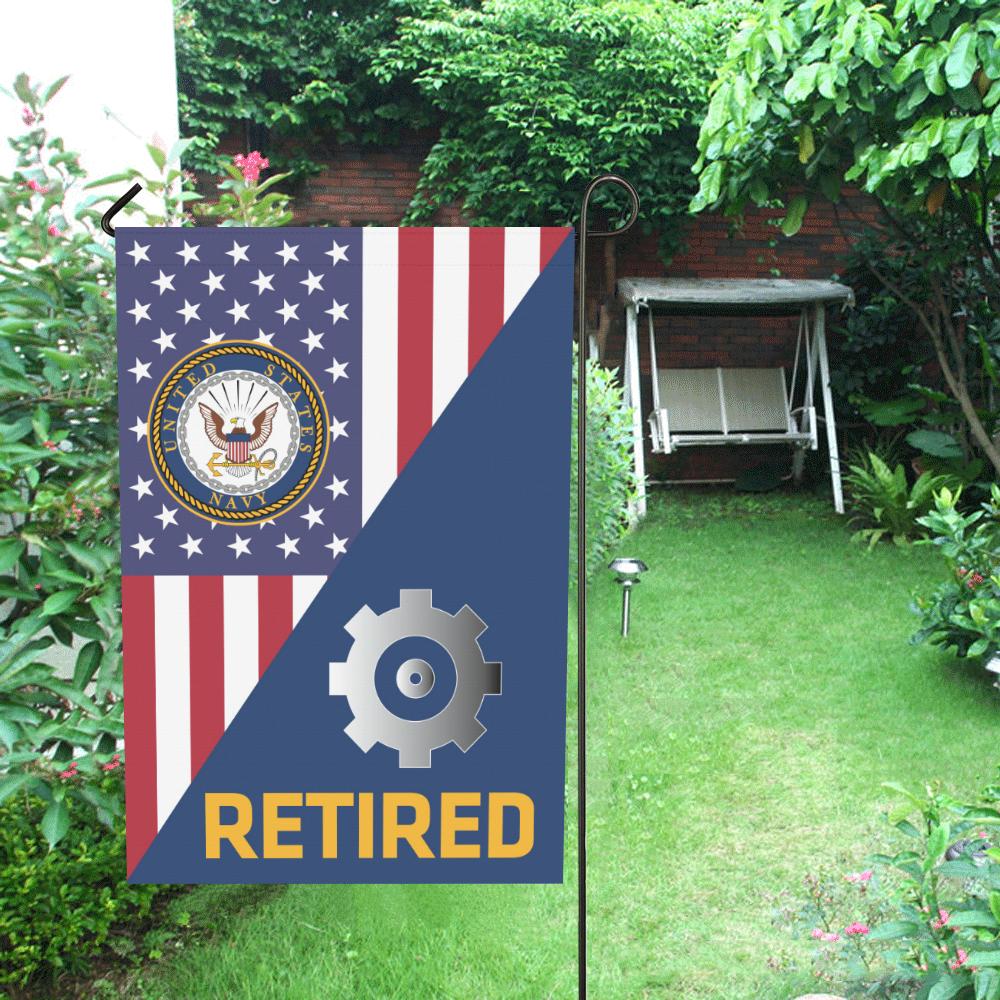US Navy Engineman Navy EN Retired House Flag 28 inches x 40 inches Twin-Side Printing-HouseFlag-Navy-Rate-Veterans Nation