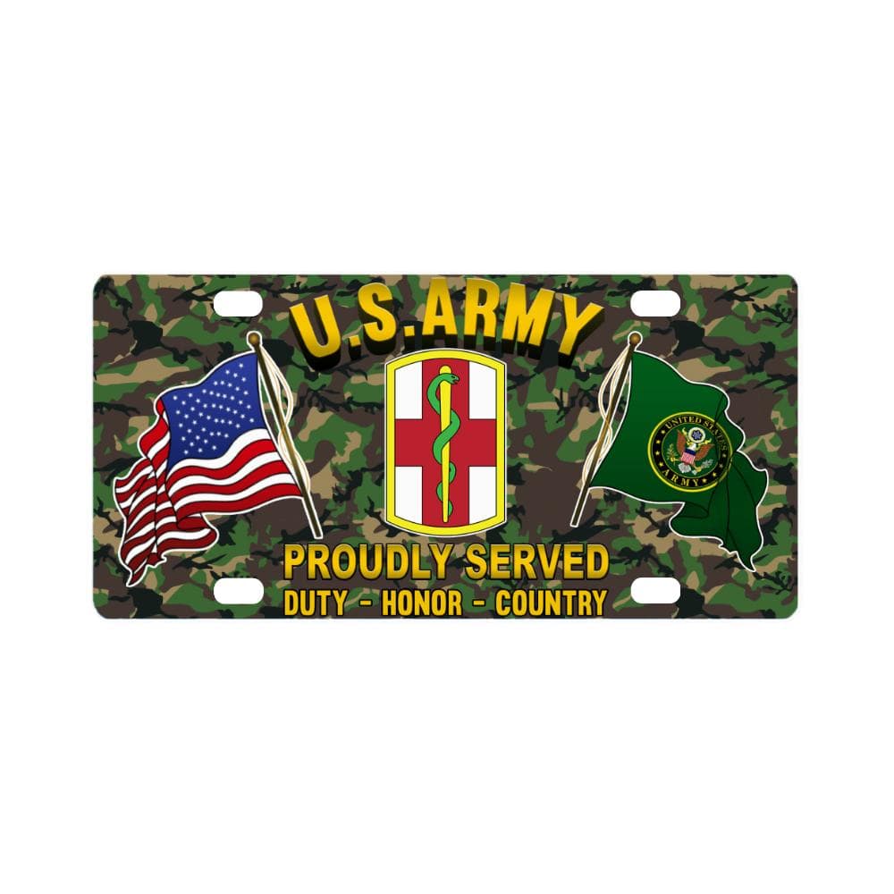 US ARMY 1ST MEDICAL BRIGADE- Classic License Plate-LicensePlate-Army-CSIB-Veterans Nation