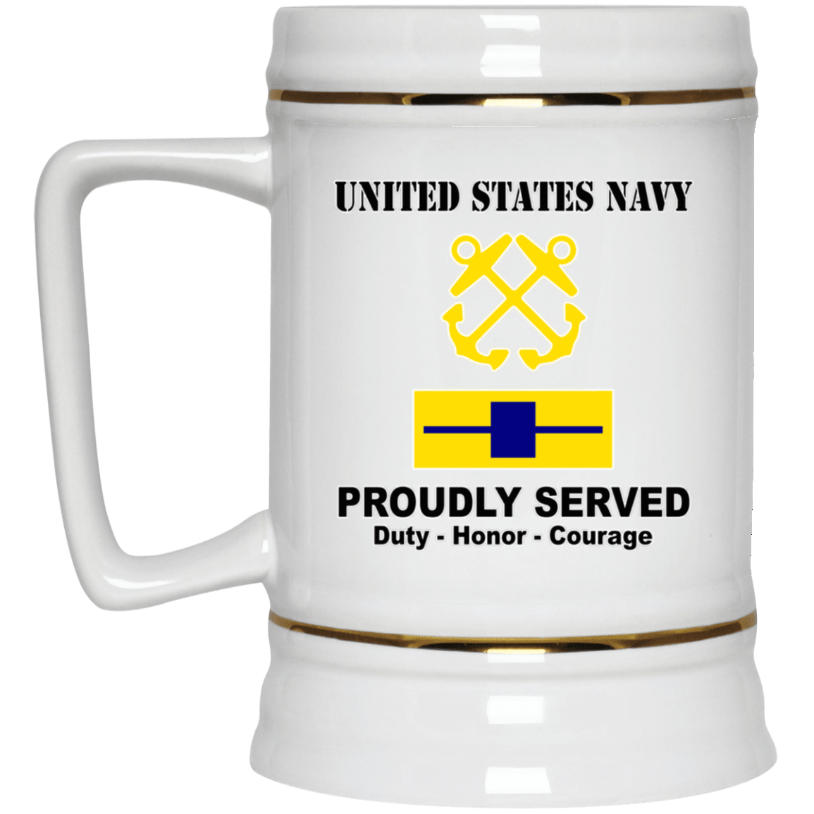 US Navy W-5 Chief Warrant Officer 5 W5 CW5 Warrant Officer Ranks T shirt White Coffee Mug - Stainless Travel Mug-Mug-Navy-Officer-Veterans Nation