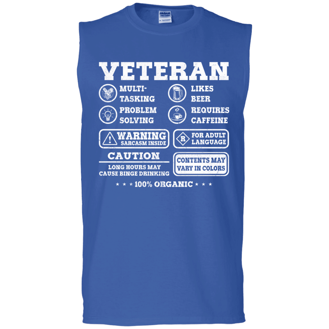 Military T-Shirt "Veteran Multitasking Sarcasm Men" Front-TShirt-General-Veterans Nation