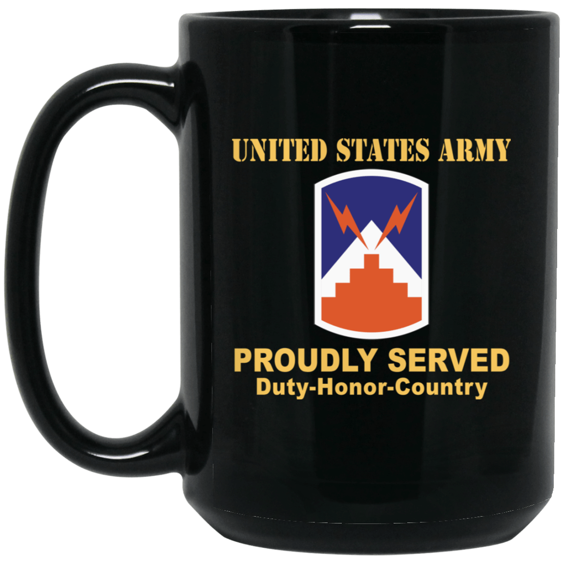 US ARMY 7TH SIGNAL BRIGADE- 11 oz - 15 oz Black Mug-Mug-Army-CSIB-Veterans Nation