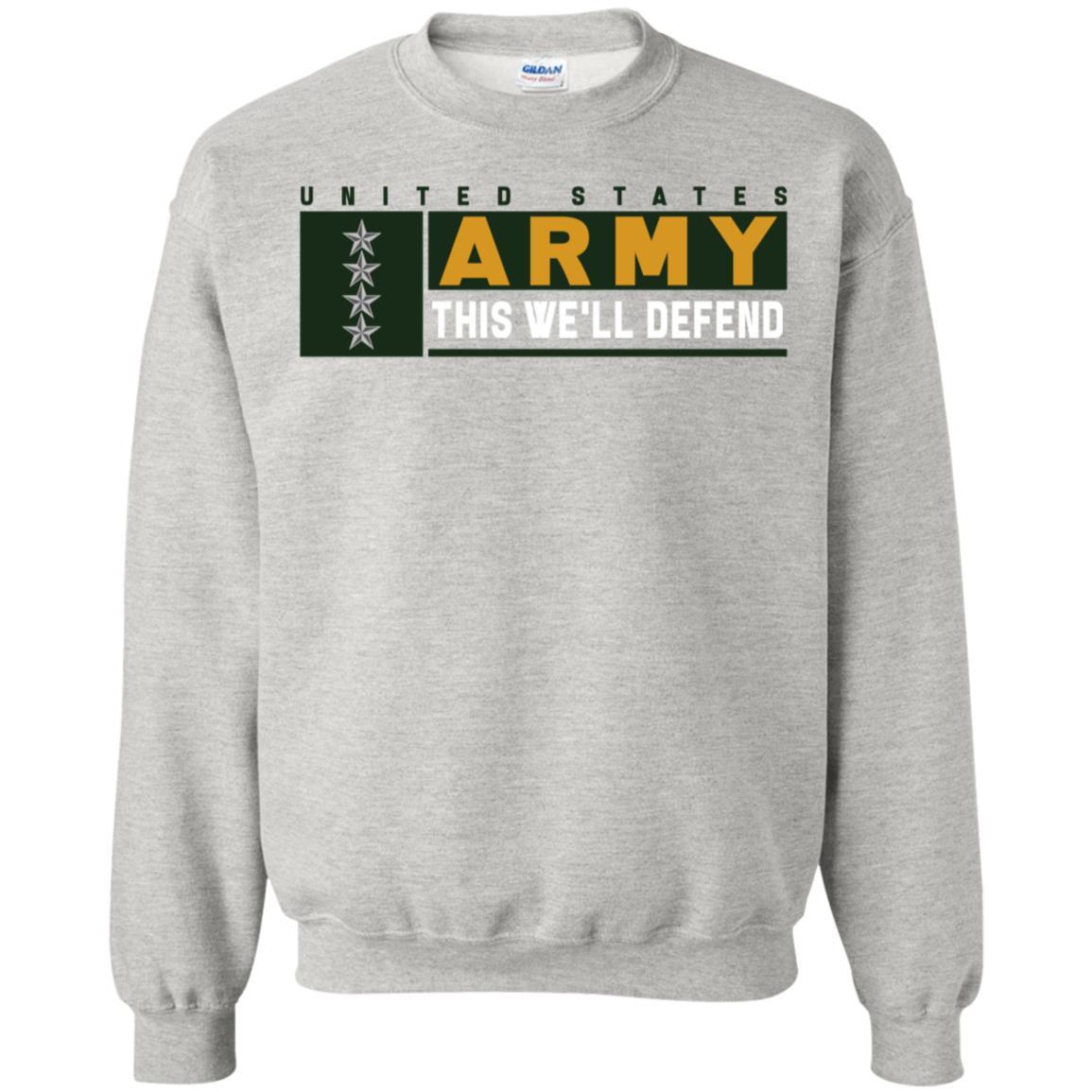 US Army O-10 This We Will Defend Long Sleeve - Pullover Hoodie-TShirt-Army-Veterans Nation