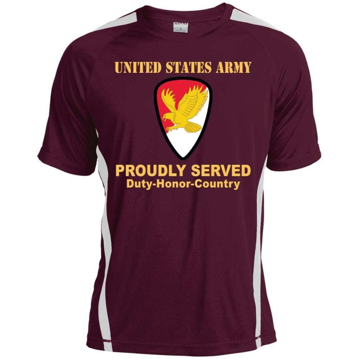 US ARMY 21ST CAVALRY BRIGADE- Proudly Served T-Shirt On Front For Men-TShirt-Army-Veterans Nation