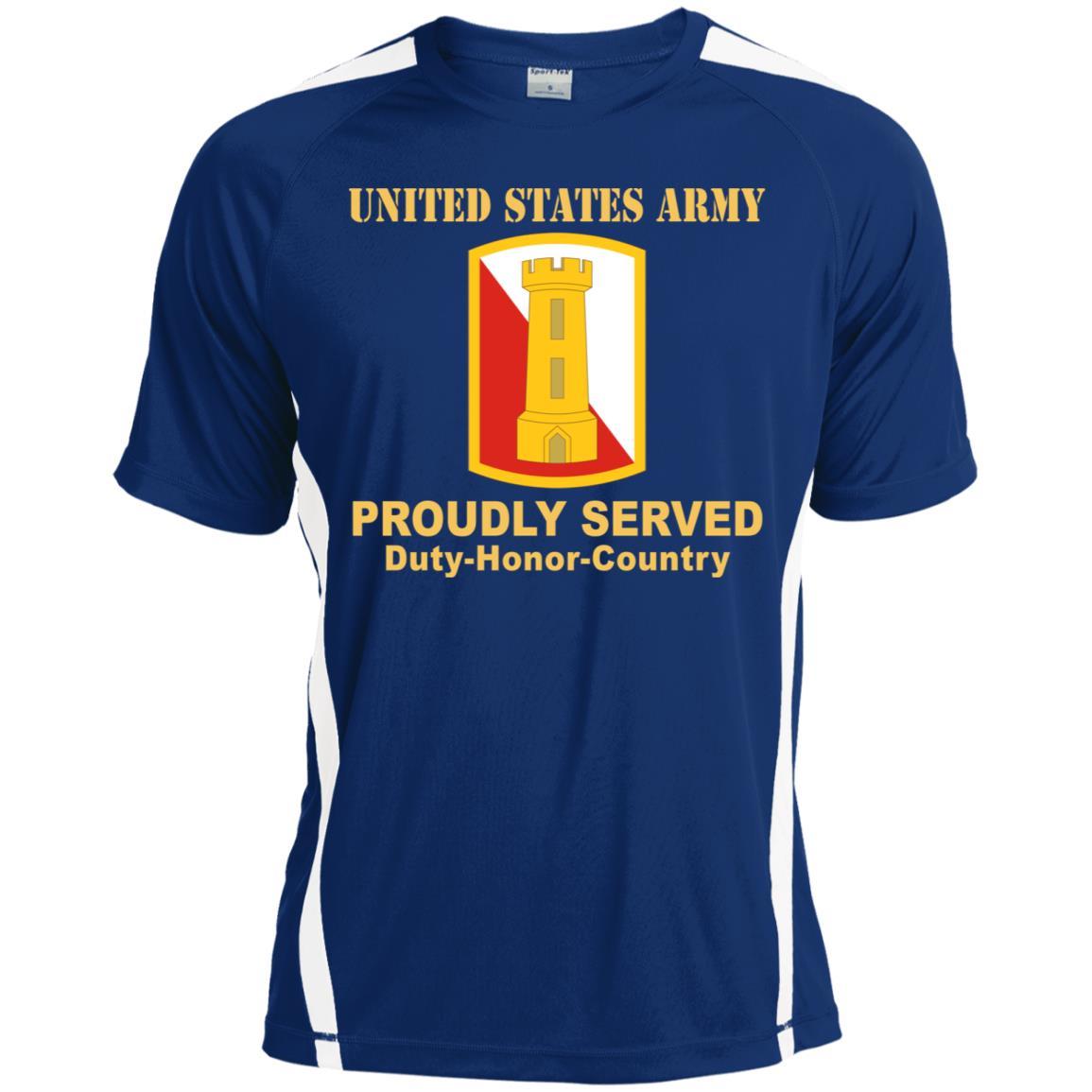 US ARMY 168TH ENGINEER BRIGADE- Proudly Served T-Shirt On Front For Men-TShirt-Army-Veterans Nation