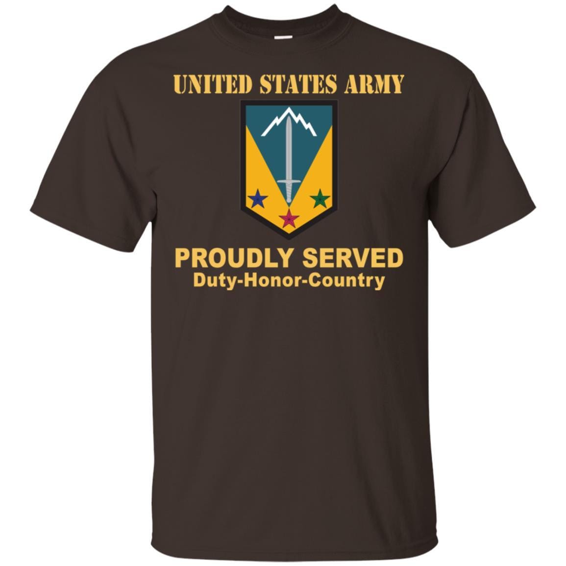 US ARMY 3RD MANEUVER ENHANCEMENT BRIGADE- Proudly Served T-Shirt On Front For Men-TShirt-Army-Veterans Nation