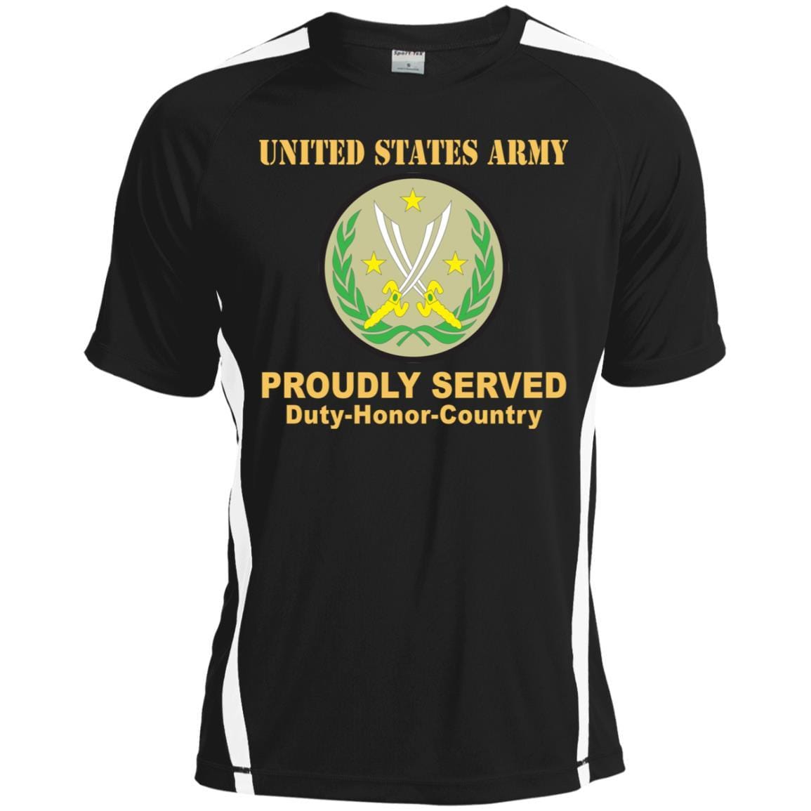 US ARMY CSIB COMBINED JOINT TASK FORCE - OPERATION INHERENT RESOLVE- Proudly Served T-Shirt On Front For Men-TShirt-Army-Veterans Nation