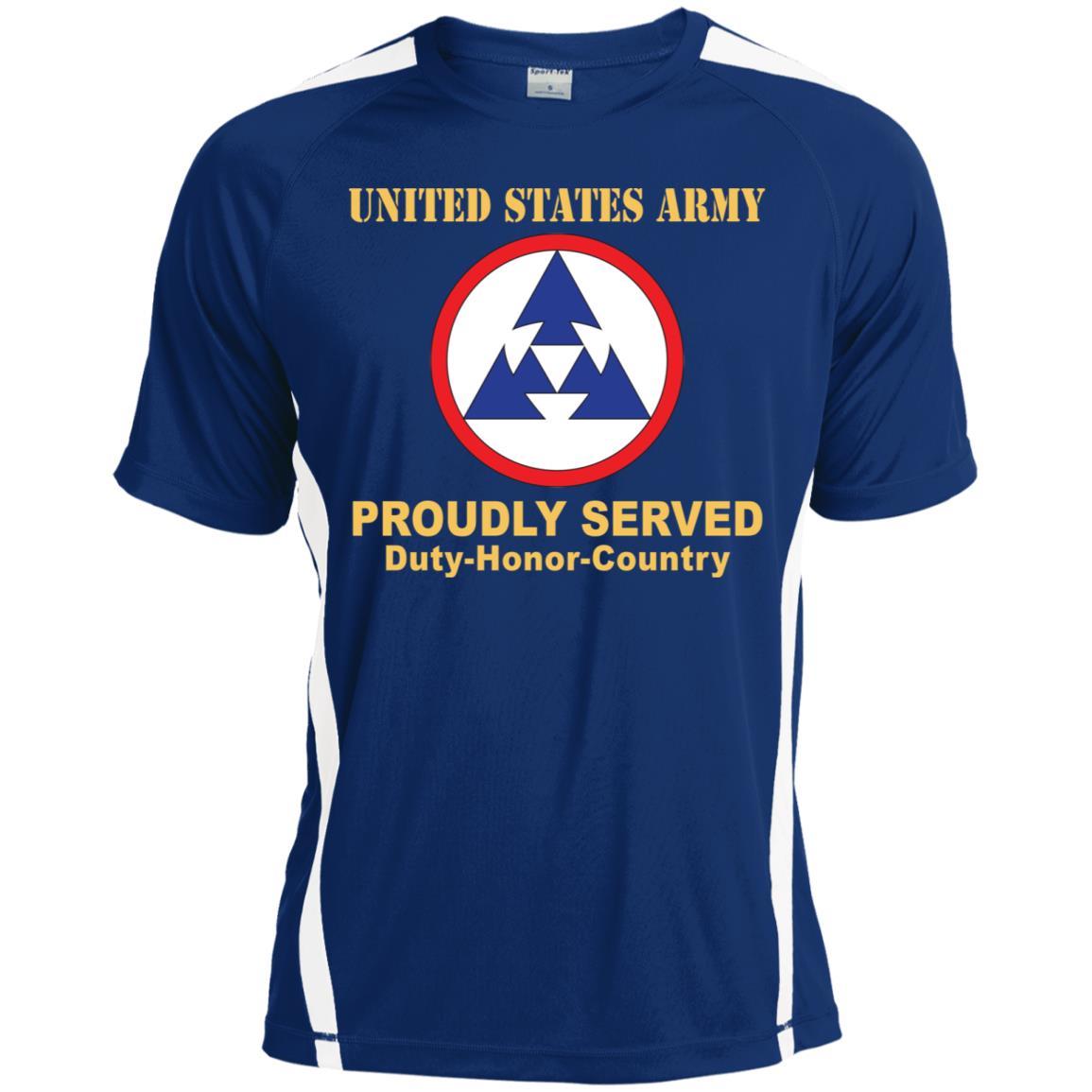 US ARMY 3RD SUSTAINMENT COMMAND- Proudly Served T-Shirt On Front For Men-TShirt-Army-Veterans Nation