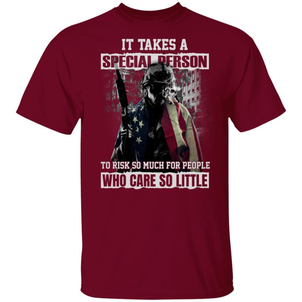T-Shirt Takes A Specical Person - US Veteran On Front-T-Shirts-Veterans Nation