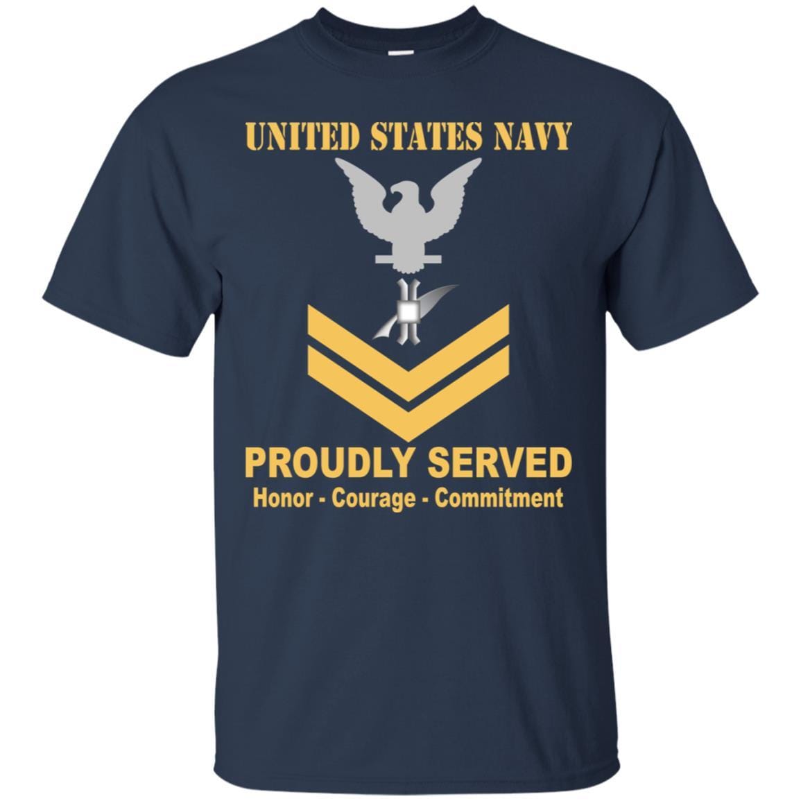 Navy Legalman Navy LN E-5 Rating Badges Proudly Served T-Shirt For Men On Front-TShirt-Navy-Veterans Nation