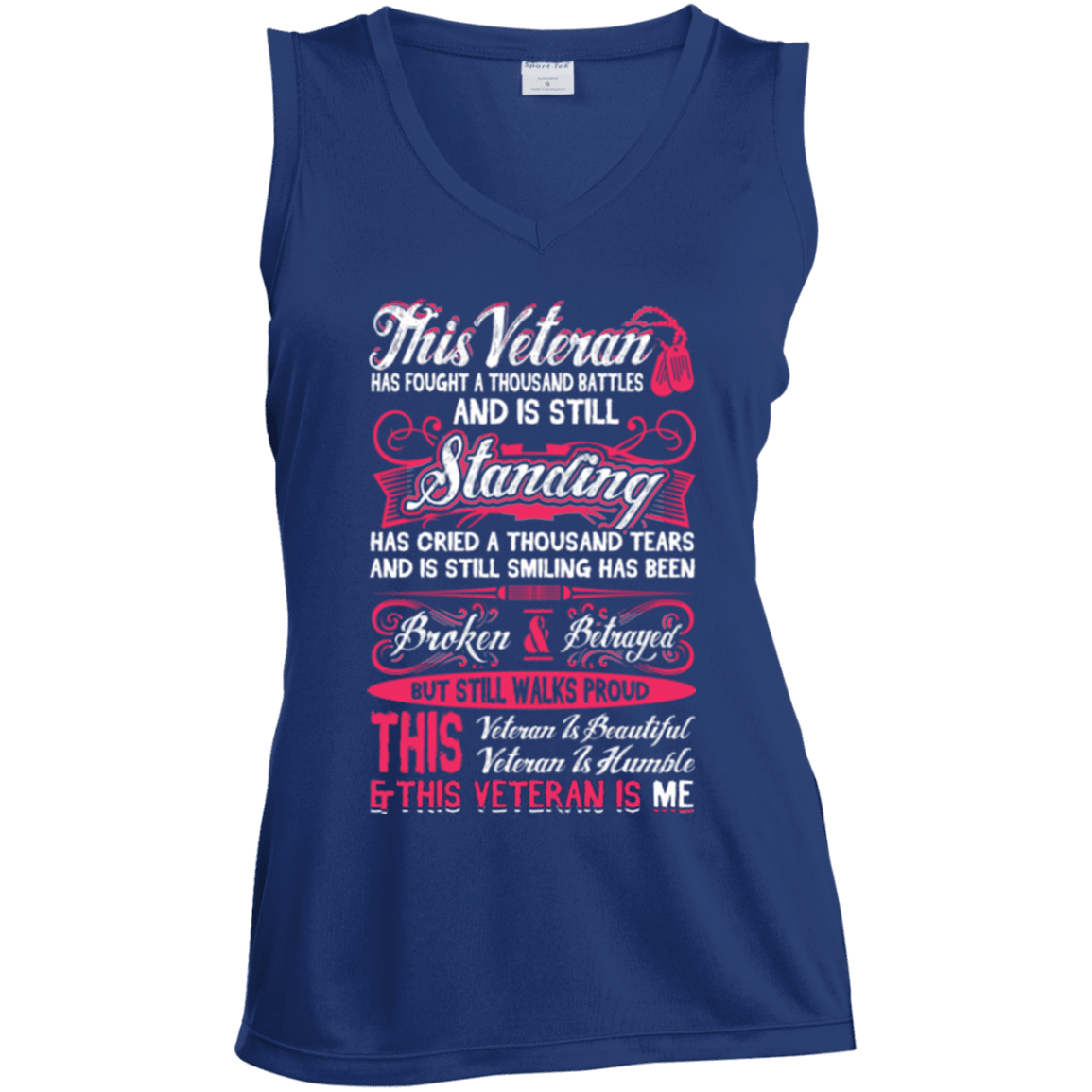 Military T-Shirt "This Veteran is Beautiful and Humble Women" Front-TShirt-General-Veterans Nation
