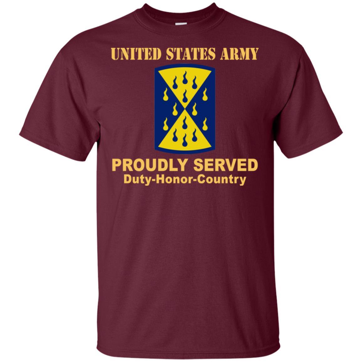 US ARMY 464TH CHEMICAL BRIGADE- Proudly Served T-Shirt On Front For Men-TShirt-Army-Veterans Nation