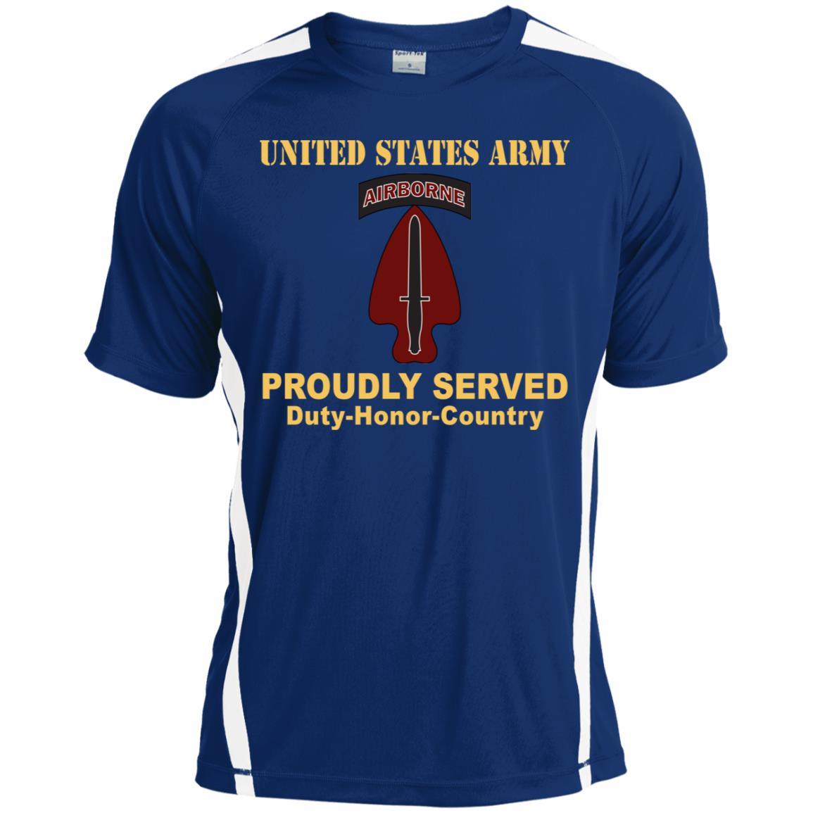 U.S. ARMY SPECIAL OPERATIONS COMMAND- Proudly Served T-Shirt On Front For Men-TShirt-Army-Veterans Nation