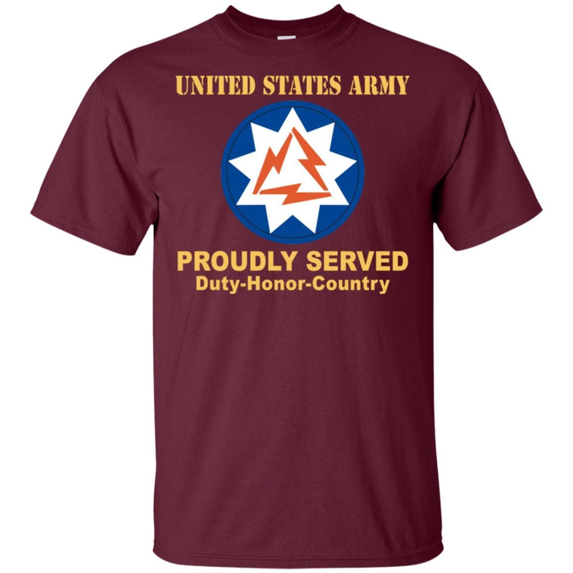 US ARMY 93RD SIGNAL BRIGADE - Proudly Served T-Shirt On Front For Men-TShirt-Army-Veterans Nation