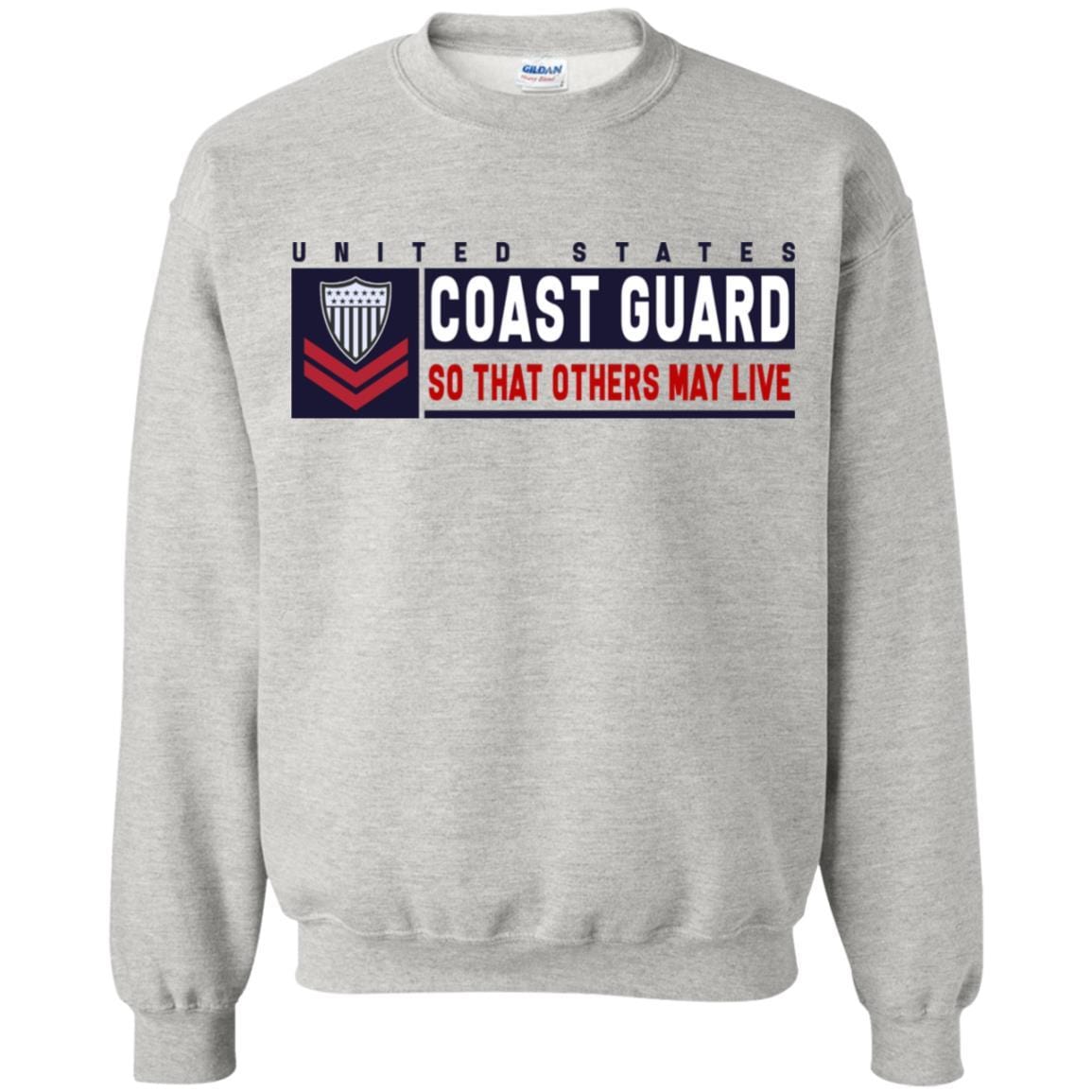 US Coast Guard E-5 Petty Officer Second Class E5 PO2 So That Others May Live Long Sleeve - Pullover Hoodie-TShirt-USCG-Veterans Nation