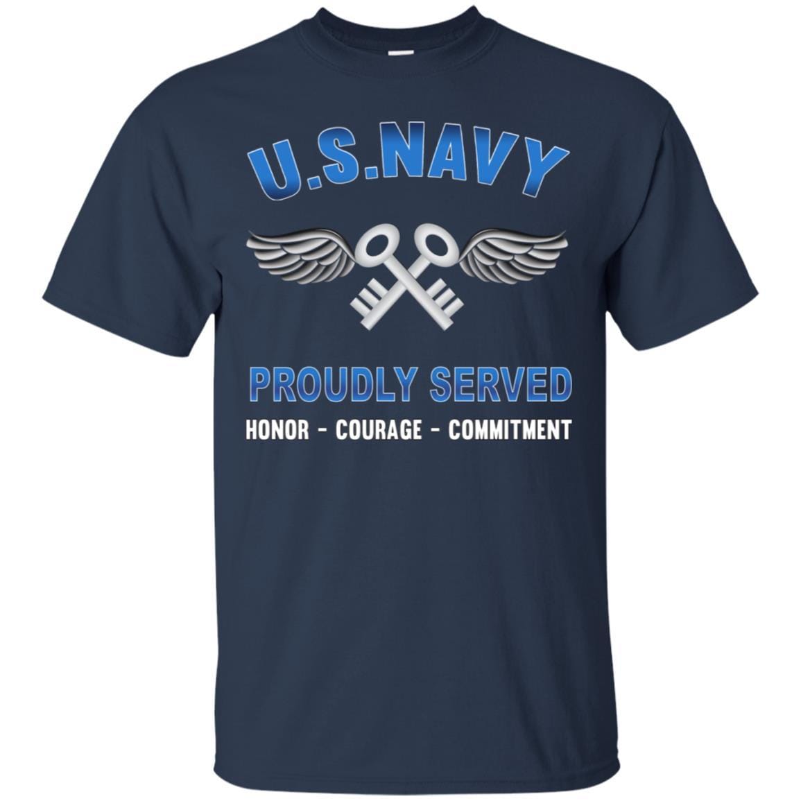 Navy Aviation Storekeeper Navy AK - Proudly Served T-Shirt For Men On Front-TShirt-Navy-Veterans Nation