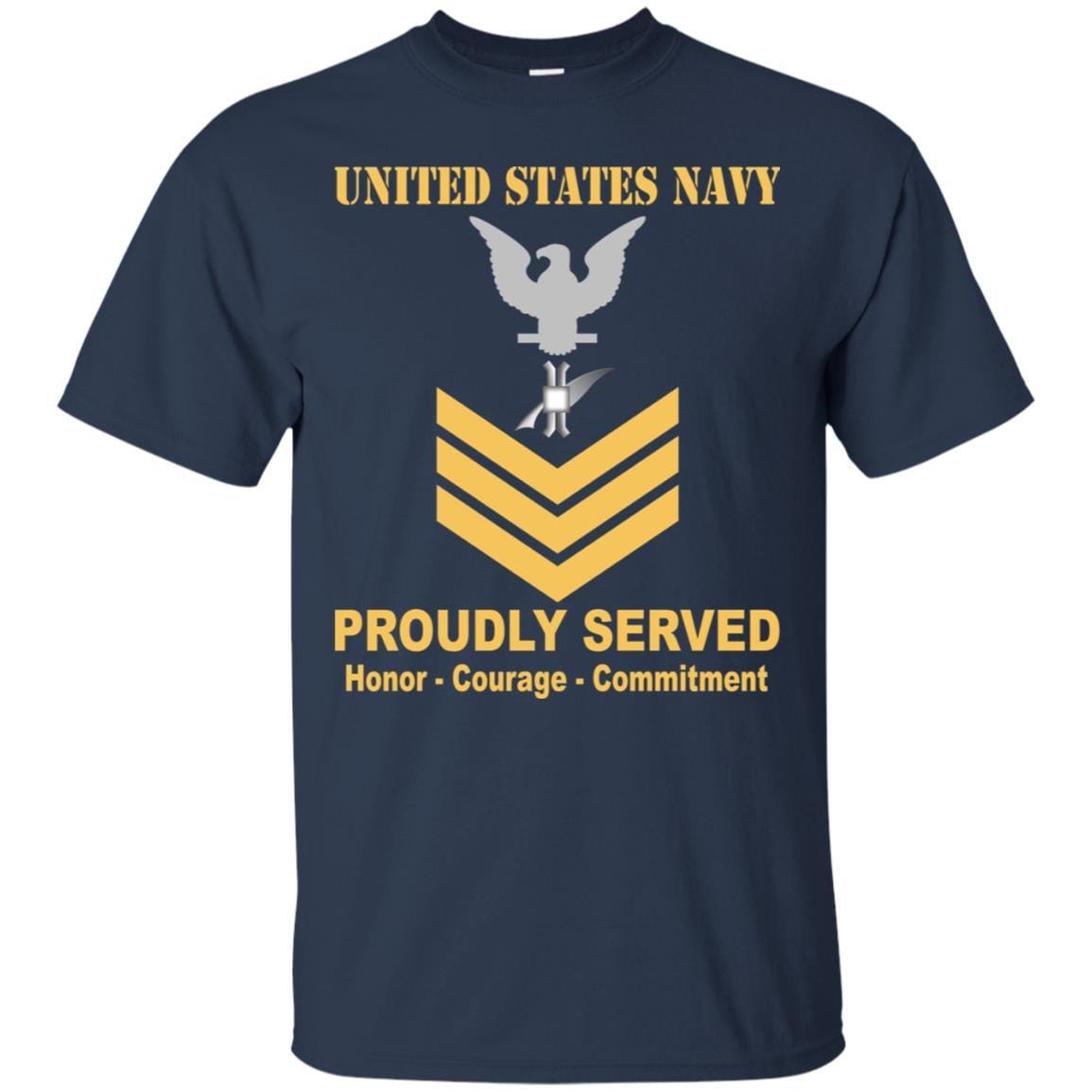 Navy Legalman Navy LN E-6 Rating Badges Proudly Served T-Shirt For Men On Front-TShirt-Navy-Veterans Nation