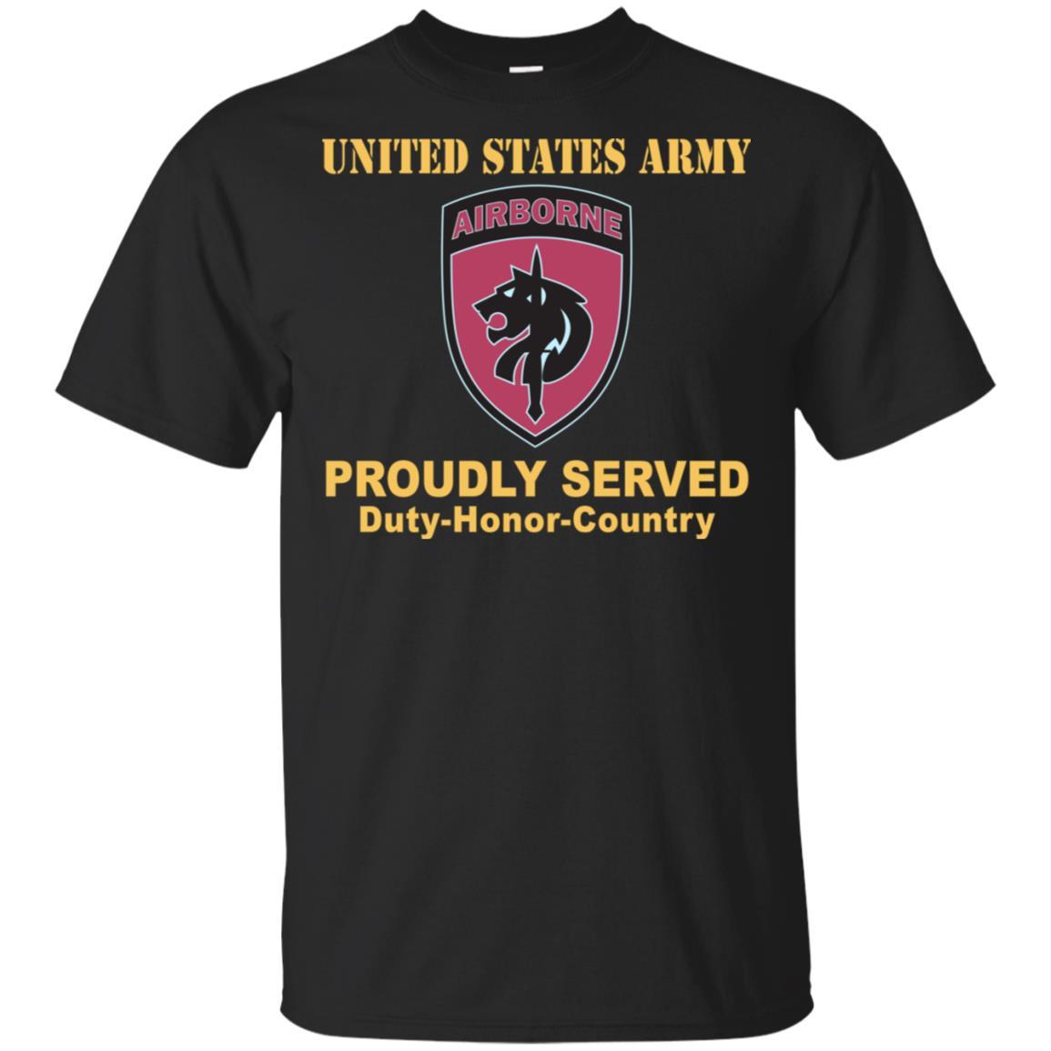 US ARMY SPECIAL OPERATIONS COMMAND AFRICA- Proudly Served T-Shirt On Front For Men-TShirt-Army-Veterans Nation