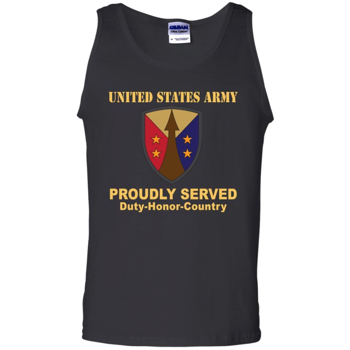 US ARMY CSIB ARMY RESERVE SUSTAINMENT COMMAND- Proudly Served T-Shirt On Front For Men-TShirt-Army-Veterans Nation