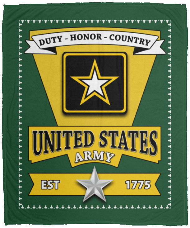 US Army O-7 Brigadier General O7 BG General Officer Blanket Cozy Plush Fleece Blanket - 50x60-Blankets-Army-Ranks-Veterans Nation