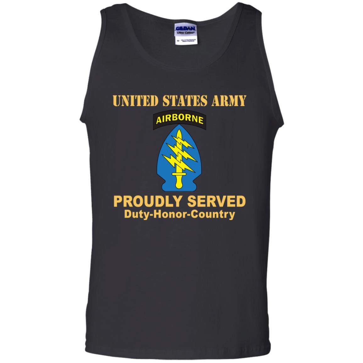 US ARMY SPECIAL FORCES GROUP CSIB- Proudly Served T-Shirt On Front For Men-TShirt-Army-Veterans Nation