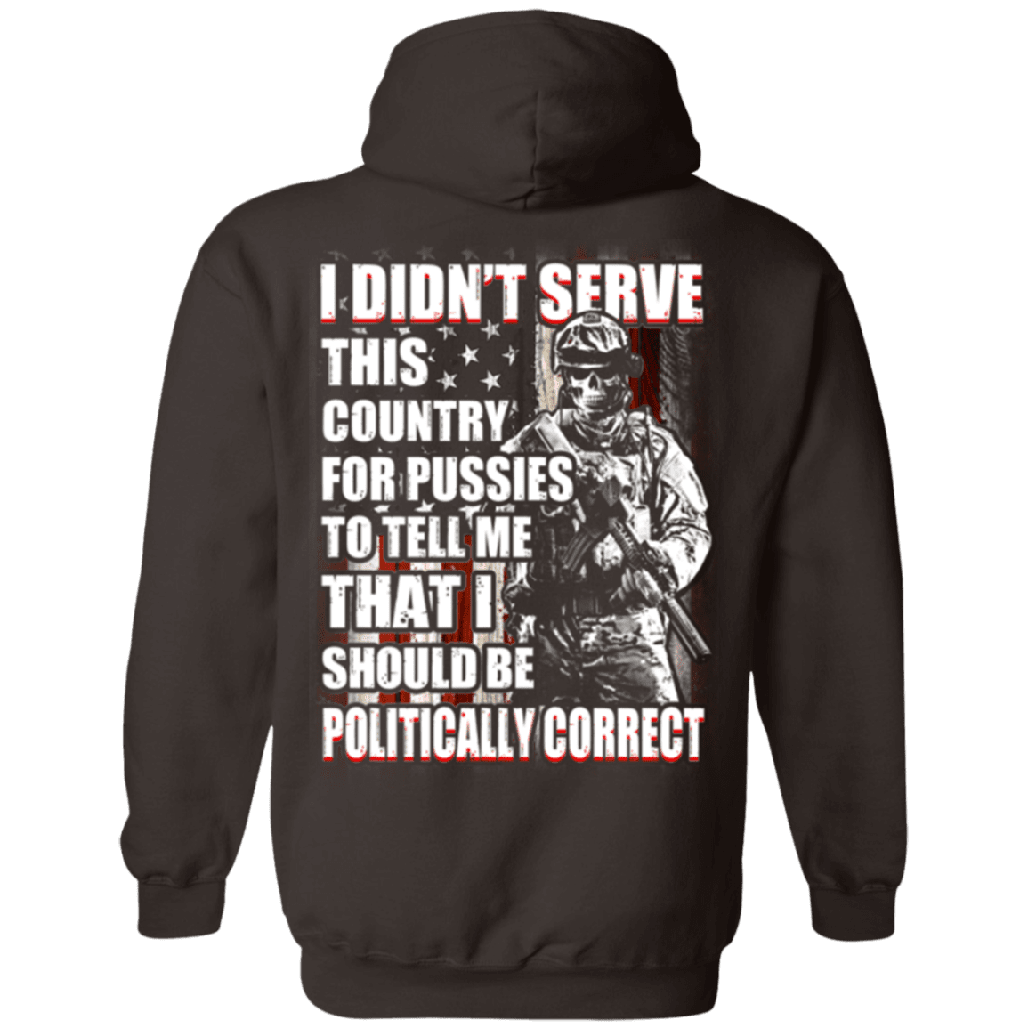 Military T-Shirt "Veteran - I Should Be Politically Correct"-TShirt-General-Veterans Nation