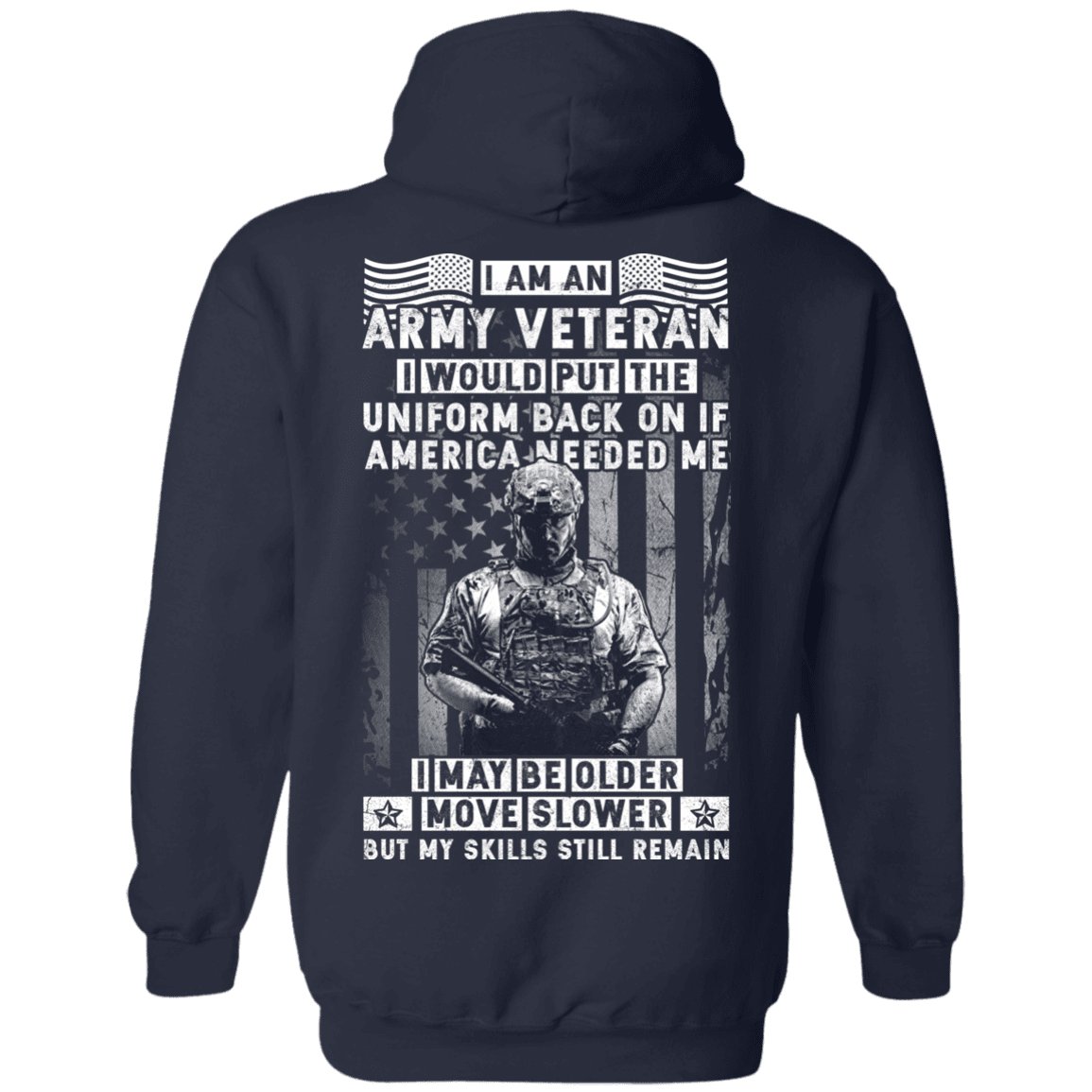 I am an Army Veteran Men Back T Shirts-TShirt-Army-Veterans Nation