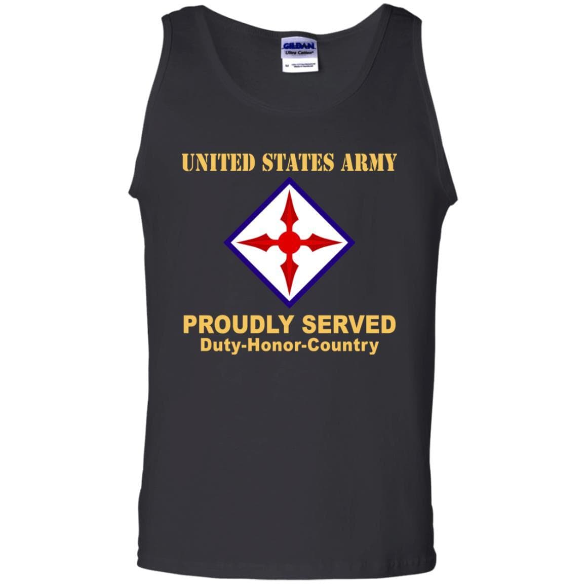 US ARMY 77 AVIATION BRIGADE- Proudly Served T-Shirt On Front For Men-TShirt-Army-Veterans Nation