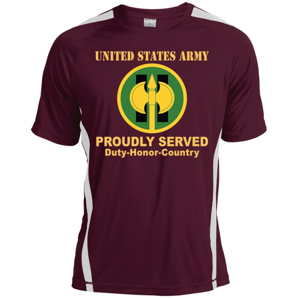 US ARMY 11TH MILITARY POLICE BRIGADE- Proudly Served T-Shirt On Front For Men-TShirt-Army-Veterans Nation