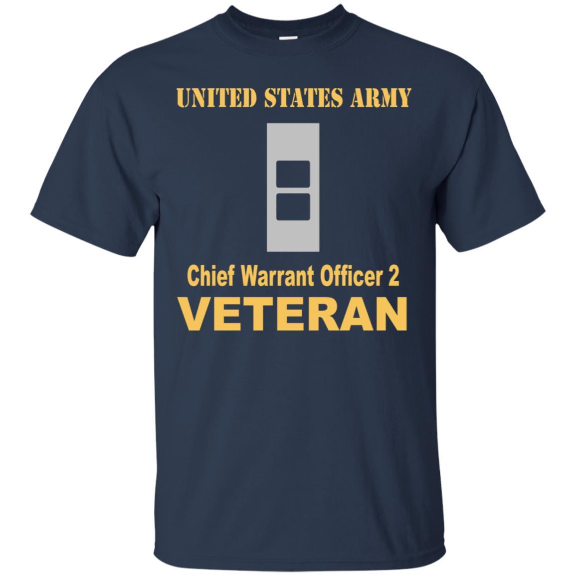 US Army W-2 Chief Warrant Officer 2 W2 CW2 Warrant Officer Veteran Men T Shirt On Front-TShirt-Army-Veterans Nation