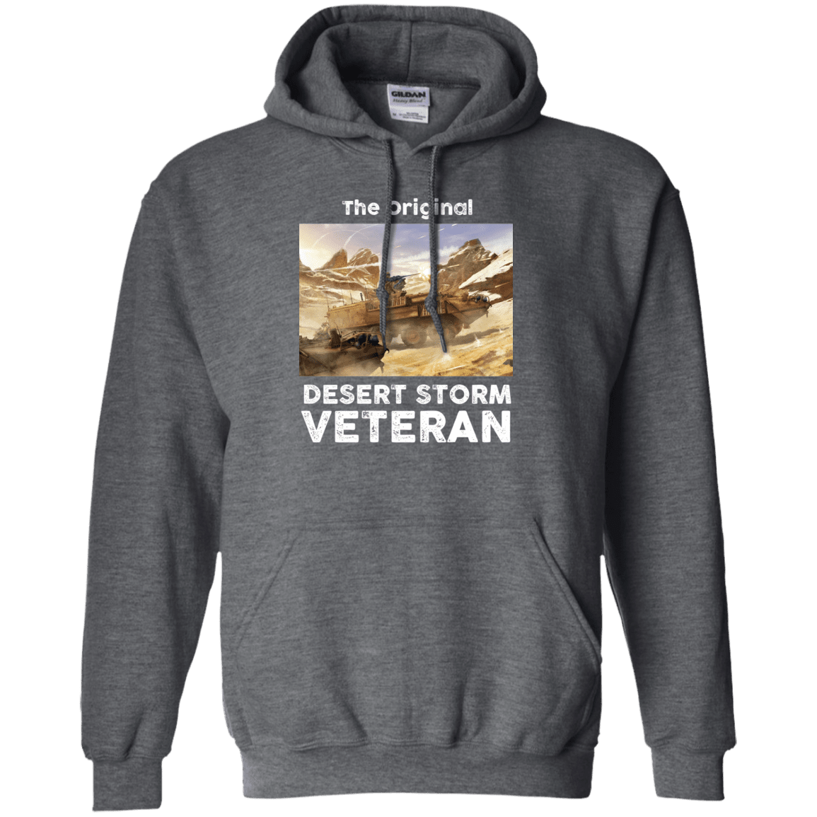 Military T-Shirt "The Original Desert Storm Veteran Men" Front-TShirt-General-Veterans Nation