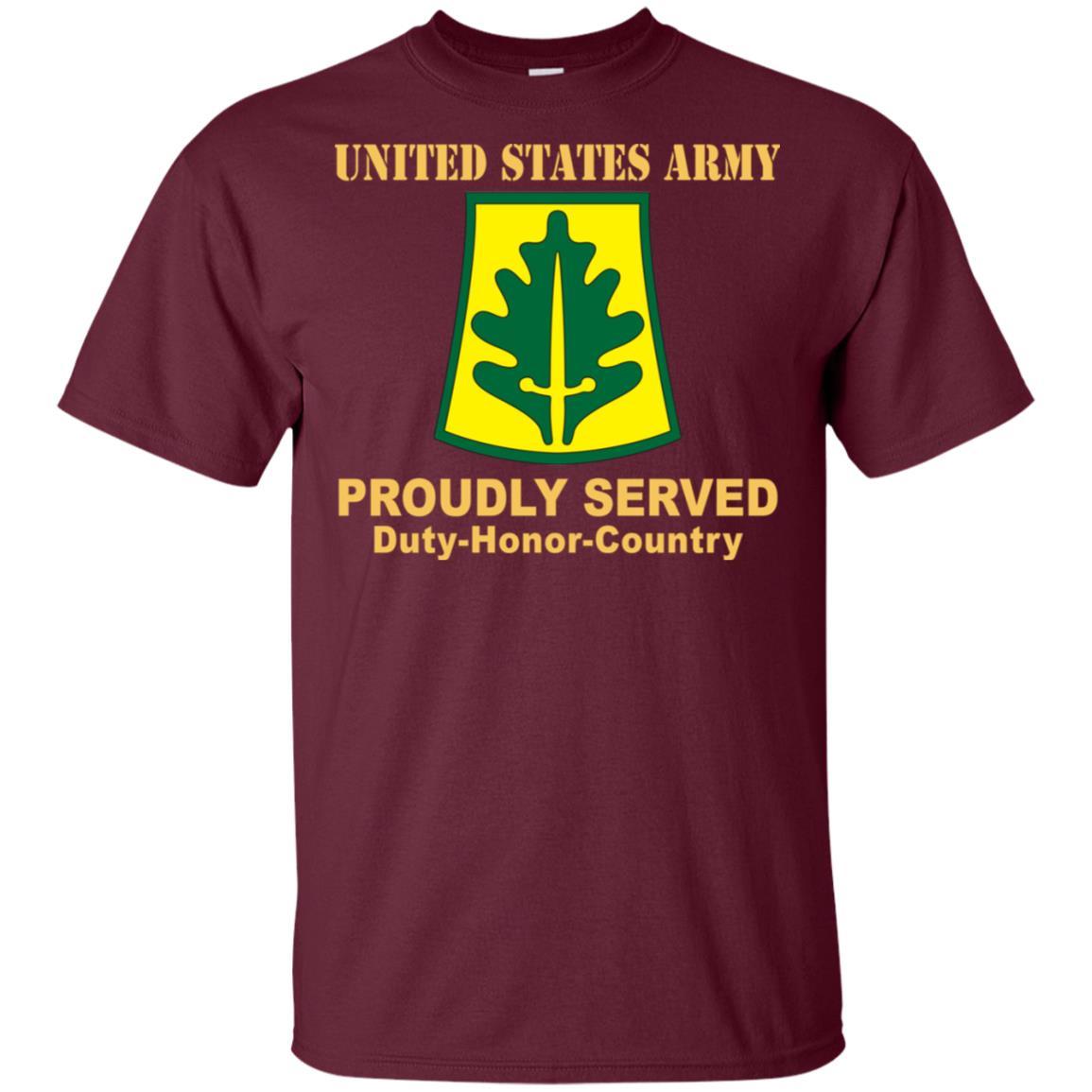 US ARMY 333RD MILITARY POLICE BRIGADE- Proudly Served T-Shirt On Front For Men-TShirt-Army-Veterans Nation