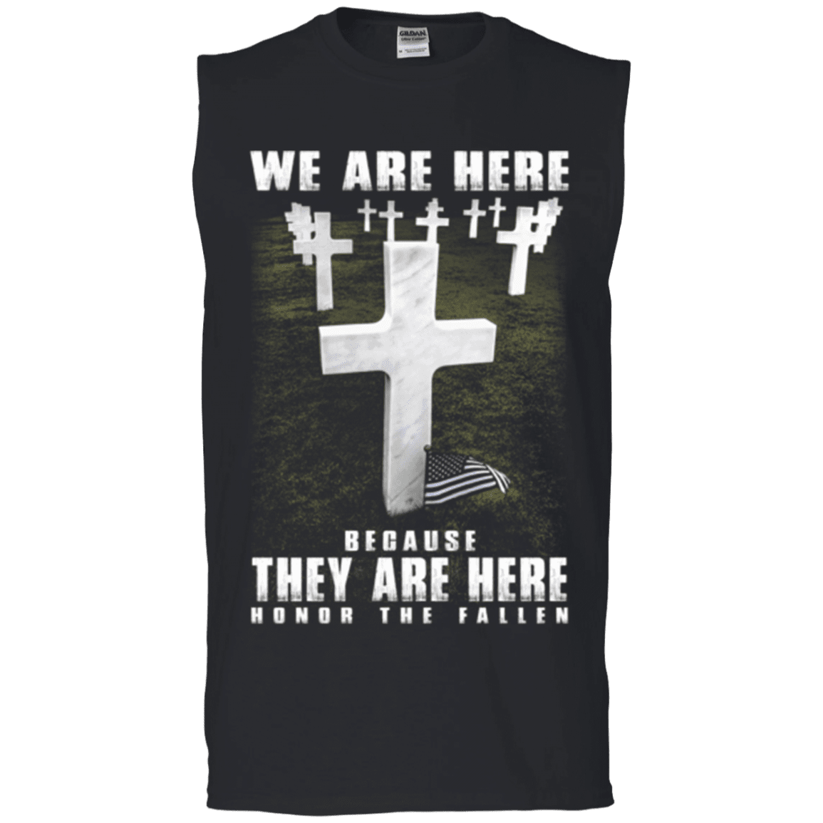 Military T-Shirt "HONOR THE FALLEN"-TShirt-General-Veterans Nation