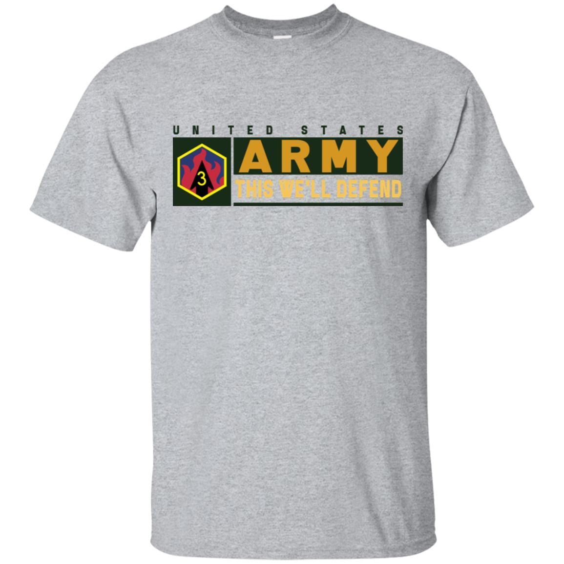 US Army 3RD CHEMICAL BRIGADE- This We'll Defend T-Shirt On Front For Men-TShirt-Army-Veterans Nation