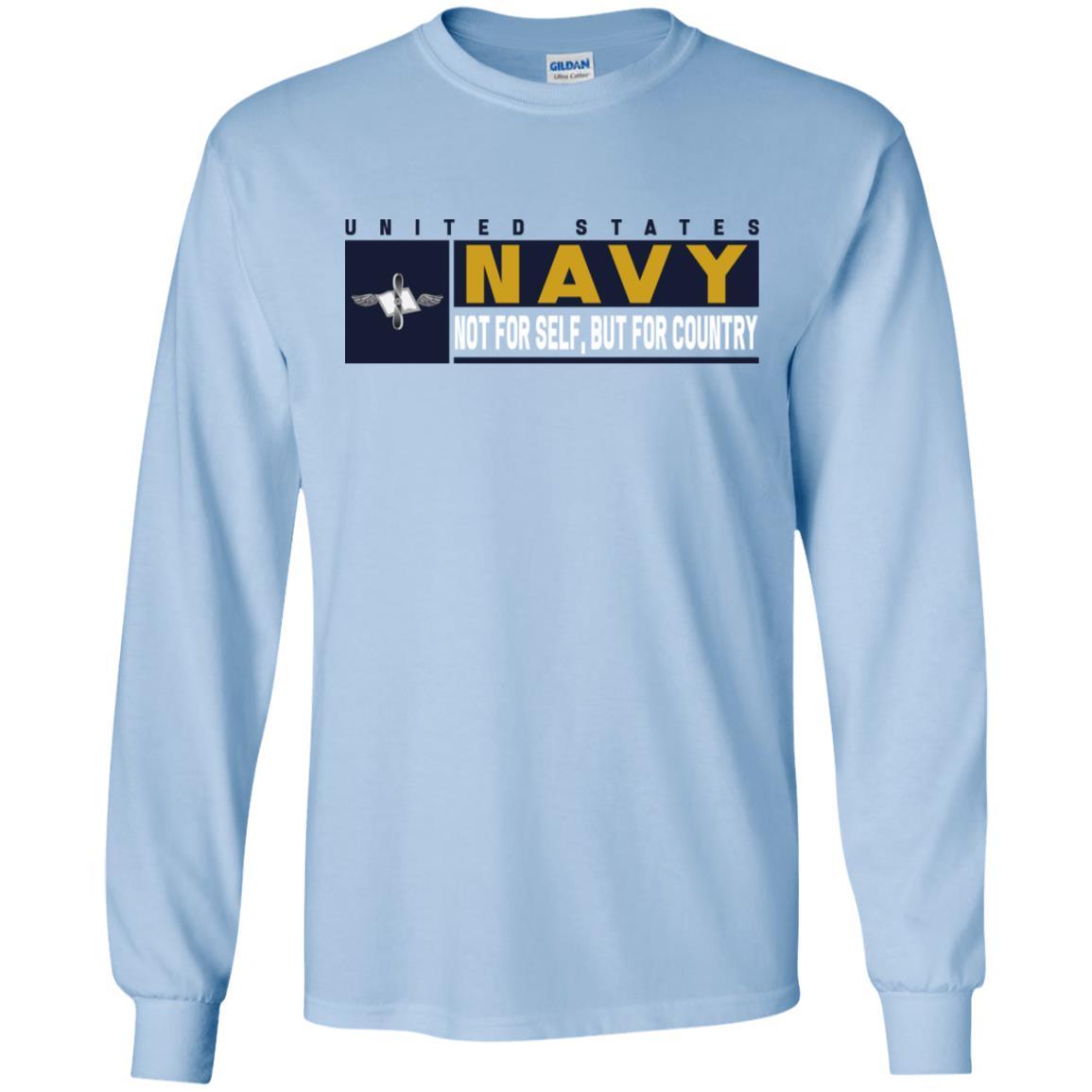 Navy Aviation Maintenance Administrationman Navy AZ- Not for self Long Sleeve - Pullover Hoodie-TShirt-Navy-Veterans Nation
