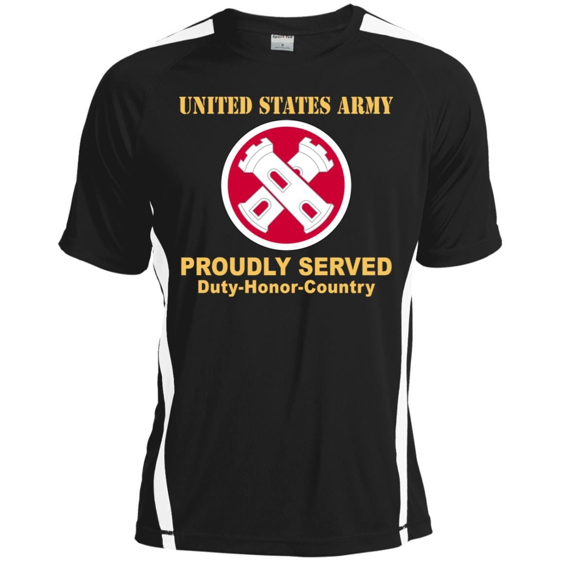 Military T-Shirt "16TH ENGINEER BRIGADE- Proudly Served On" Front For Men-TShirt-General-Veterans Nation