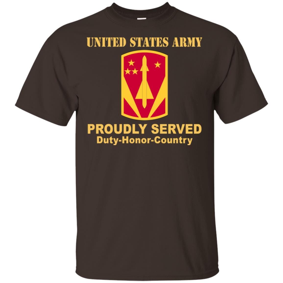 US ARMY 31ST AIR DEFENSE ARTILLERY BRIGADE - Proudly Served T-Shirt On Front For Men-TShirt-Army-Veterans Nation