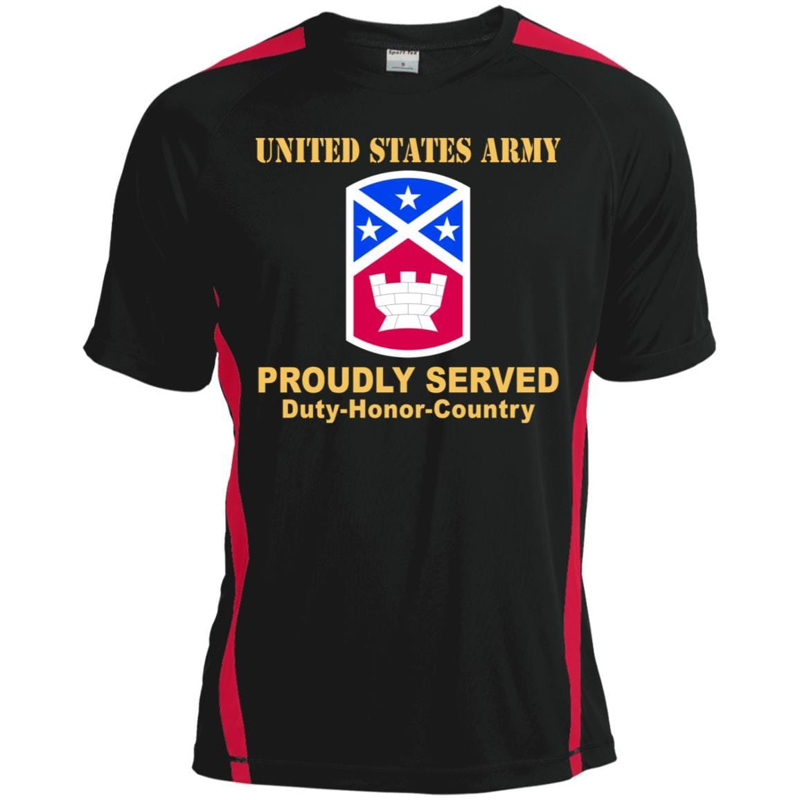 US ARMY 194TH ENGINEER BRIGADE - Proudly Served T-Shirt On Front For Men-TShirt-Army-Veterans Nation