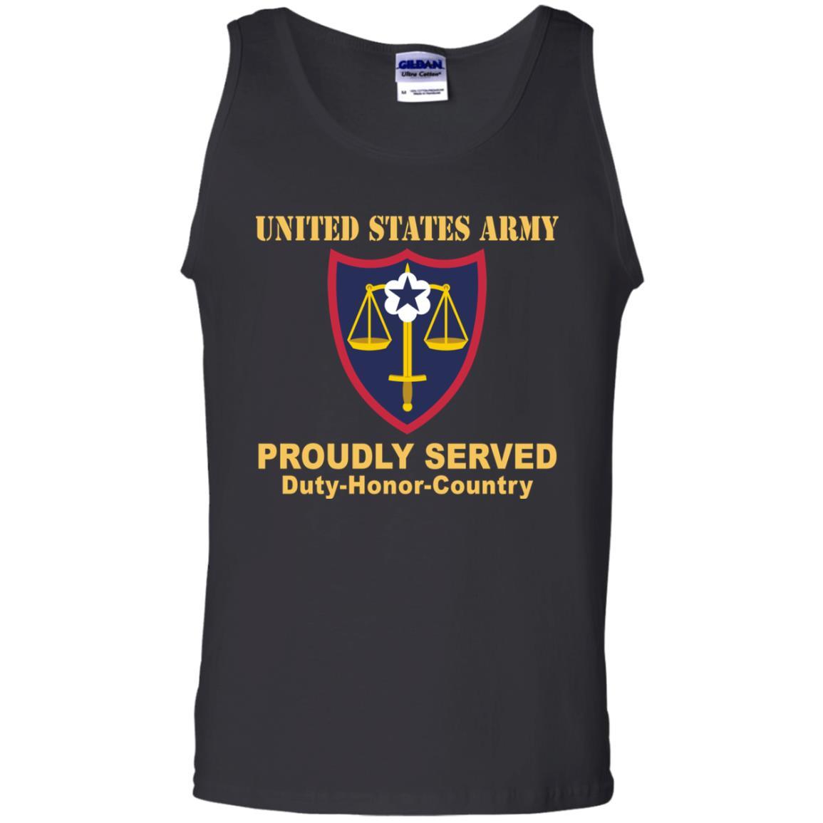 US ARMY TRIAL DEFENSE SERVICE- Proudly Served T-Shirt On Front For Men-TShirt-Army-Veterans Nation