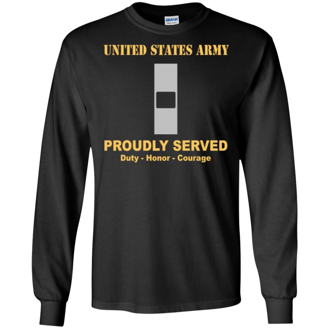 US Army W-1 Warrant Officer 1 W1 WO1 Warrant Officer Ranks Men Front Shirt US Army Rank-TShirt-Army-Veterans Nation
